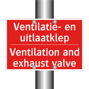 Ventilatie- en uitlaatklep - Ventilation and exhaust valve