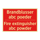 Brandblusser abc poeder - Fire extinguisher abc powder