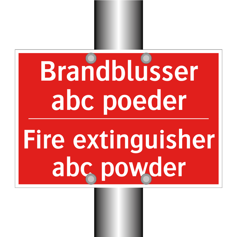 Brandblusser abc poeder - Fire extinguisher abc powder
