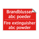 Brandblusser abc poeder - Fire extinguisher abc powder