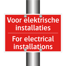 Voor elektrische installaties - For electrical installations