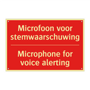 Microfoon voor stemwaarschuwing - Microphone for voice alerting
