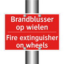 Brandblusser op wielen - Fire extinguisher on wheels