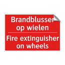 Brandblusser op wielen - Fire extinguisher on wheels