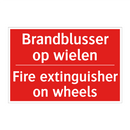 Brandblusser op wielen - Fire extinguisher on wheels