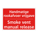 Handmatige rookafvoer vrijgave - Smoke vent manual release