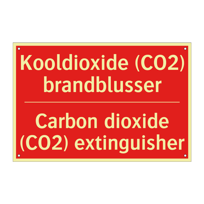 Kooldioxide (CO2) brandblusser - Carbon dioxide (CO2) extinguisher