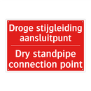 Droge stijgleiding aansluitpunt - Dry standpipe connection point