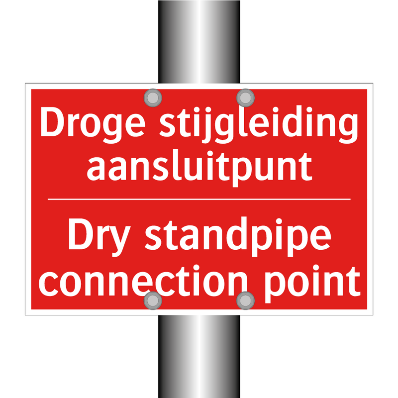 Droge stijgleiding aansluitpunt - Dry standpipe connection point
