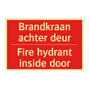 Brandkraan achter deur - Fire hydrant inside door