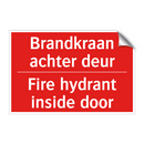 Brandkraan achter deur - Fire hydrant inside door