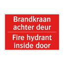 Brandkraan achter deur - Fire hydrant inside door