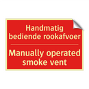 Handmatig bediende rookafvoer - Manually operated smoke vent