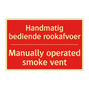 Handmatig bediende rookafvoer - Manually operated smoke vent