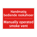 Handmatig bediende rookafvoer - Manually operated smoke vent