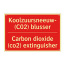 Koolzuursneeuw- (C02) blusser - Carbon dioxide (co2) extinguisher