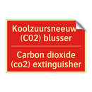 Koolzuursneeuw- (C02) blusser - Carbon dioxide (co2) extinguisher