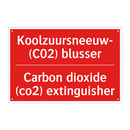 Koolzuursneeuw- (C02) blusser - Carbon dioxide (co2) extinguisher