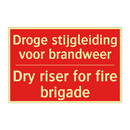 Droge stijgleiding voor brandweer - Dry riser for fire brigade