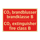 CO₂ brandblusser brandklasse B - CO₂ extinguisher fire class B