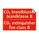 CO₂ brandblusser brandklasse B - CO₂ extinguisher fire class B