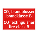 CO₂ brandblusser brandklasse B - CO₂ extinguisher fire class B