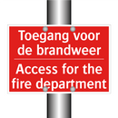 Toegang voor de brandweer - Access for the fire department