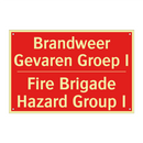 Brandweer Gevaren Groep I - Fire Brigade Hazard Group I
