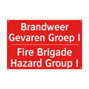 Brandweer Gevaren Groep I - Fire Brigade Hazard Group I