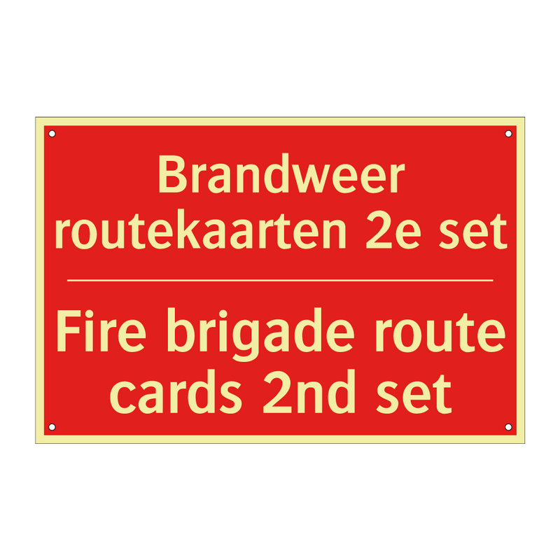 Brandweer routekaarten 2e set - Fire brigade route cards 2nd set