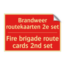 Brandweer routekaarten 2e set - Fire brigade route cards 2nd set