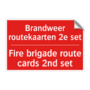 Brandweer routekaarten 2e set - Fire brigade route cards 2nd set
