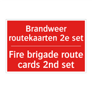 Brandweer routekaarten 2e set - Fire brigade route cards 2nd set
