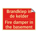 Brandklep in de kelder - Fire damper in the basement