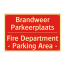 Brandweer Parkeerplaats - Fire Department - Parking Area -