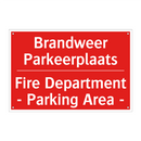 Brandweer Parkeerplaats - Fire Department - Parking Area -