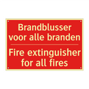 Brandblusser voor alle branden - Fire extinguisher for all fires