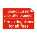 Brandblusser voor alle branden - Fire extinguisher for all fires