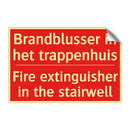 Brandblusser in het trappenhuis - Fire extinguisher in the stairwell