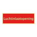 Luchtinlaatopening