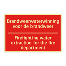 Brandweerwaterwinning voor de brandweer - Firefighting water extraction for the fire /.../