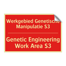 Werkgebied Genetische Manipulatie S3 - Genetic Engineering Work Area S3