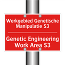 Werkgebied Genetische Manipulatie S3 - Genetic Engineering Work Area S3