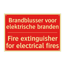 Brandblusser voor elektrische branden - Fire extinguisher for electrical fires