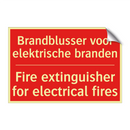 Brandblusser voor elektrische branden - Fire extinguisher for electrical fires