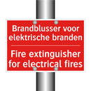 Brandblusser voor elektrische branden - Fire extinguisher for electrical fires