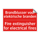 Brandblusser voor elektrische branden - Fire extinguisher for electrical fires