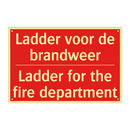 Ladder voor de brandweer - Ladder for the fire department