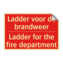 Ladder voor de brandweer - Ladder for the fire department