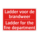 Ladder voor de brandweer - Ladder for the fire department